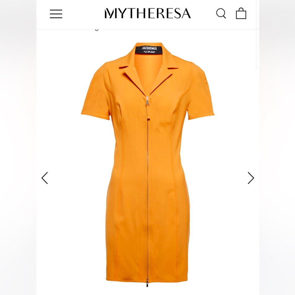 Jacquemus La Robe Tangelo wool-blend minidress
